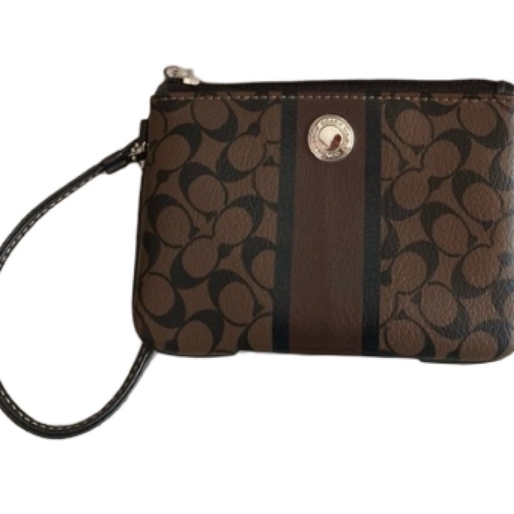 Coach Heritage Stripe Chelsea Wristlet